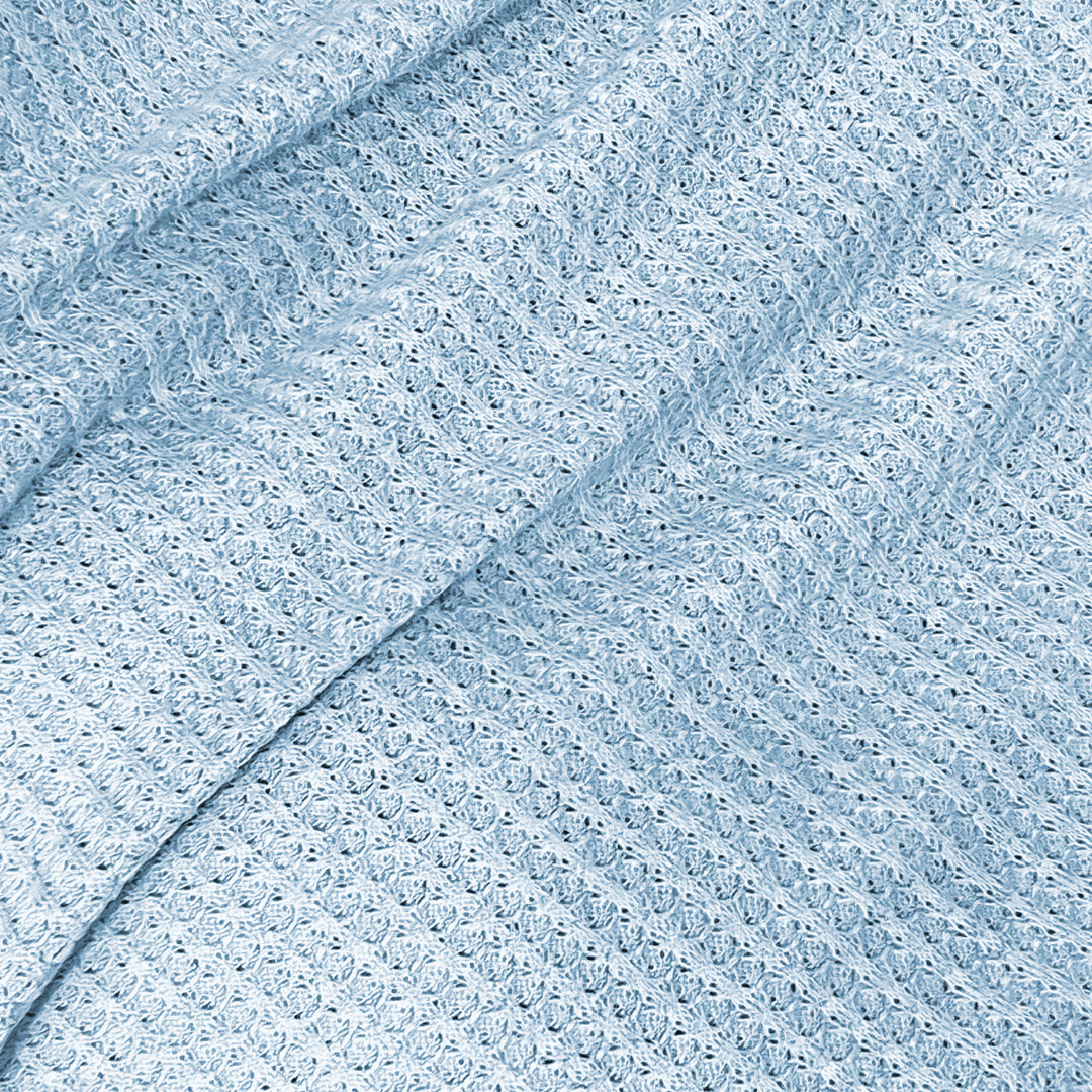 Blue Knit Wrap Set