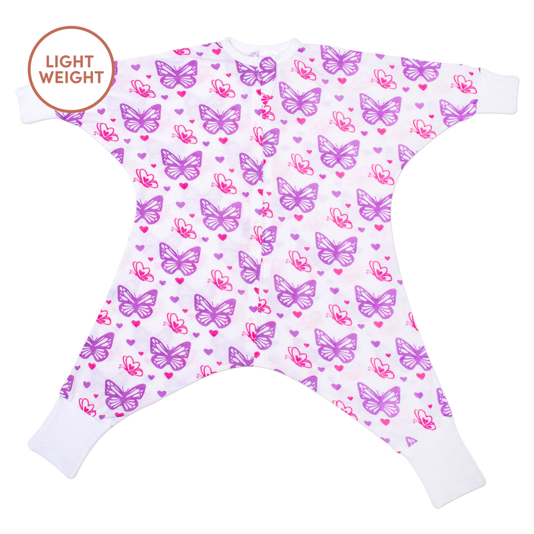 Butterflies Flying Squirrel Pajama - Lightweight – Sleeping Baby