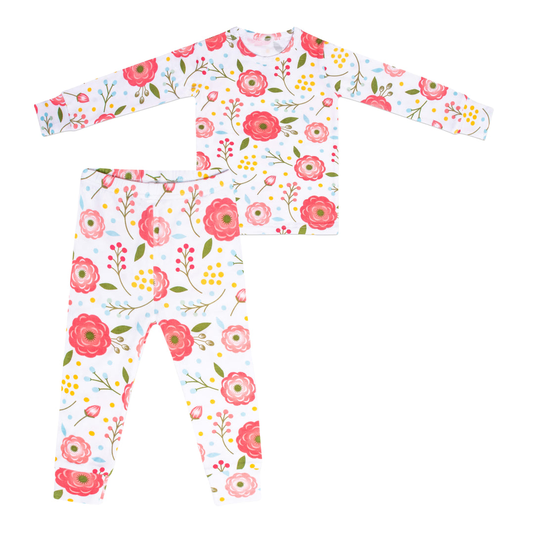 Pink Poppy Two-Piece Pajama Set