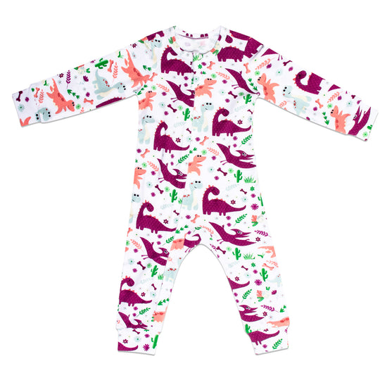 Girl Dino One-Piece Pajama