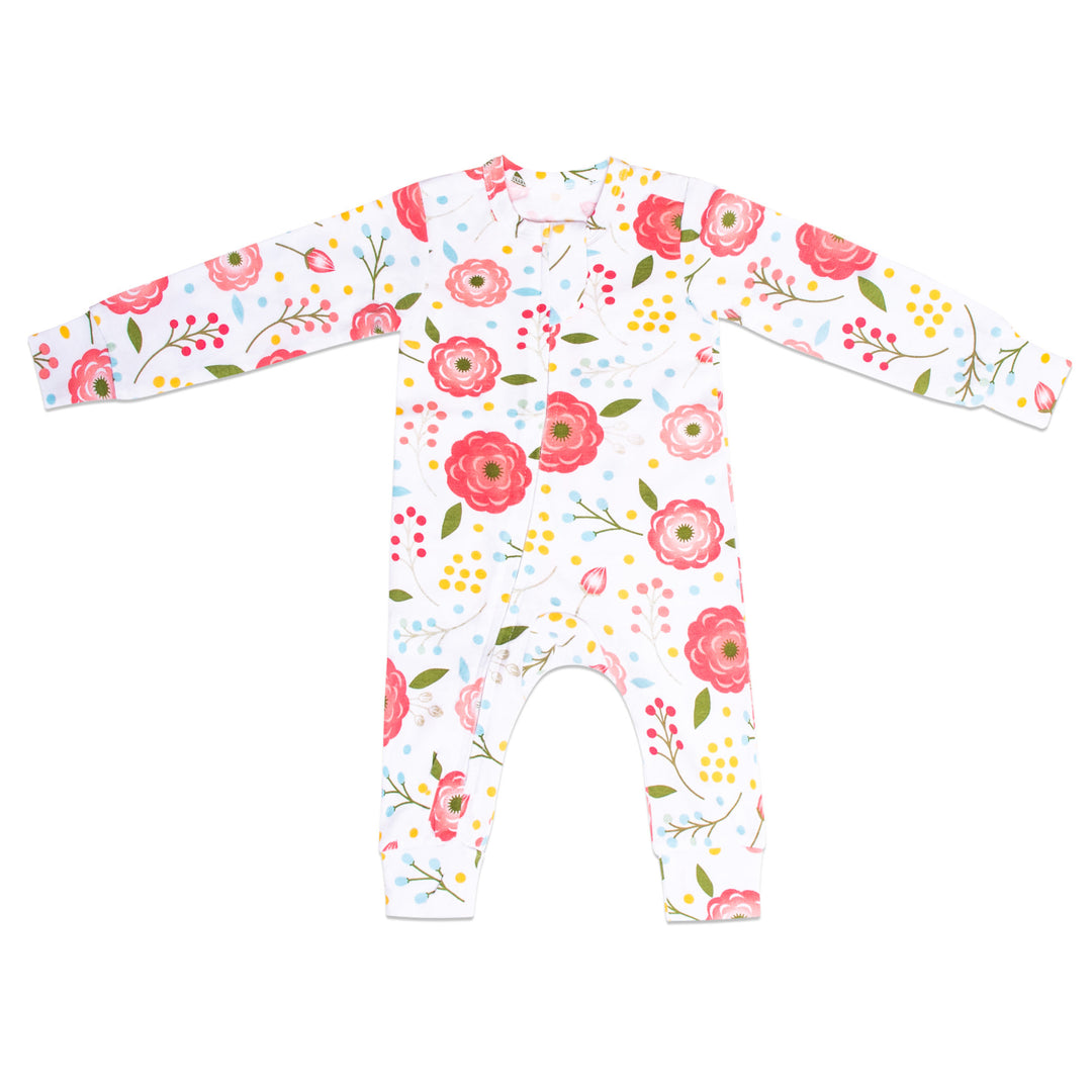 Pink Poppy One-Piece Pajama