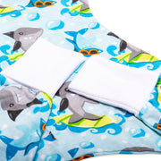 Sleeping Baby Flying Squirrel cozy baby pajama bodysuit Surfing Sharks