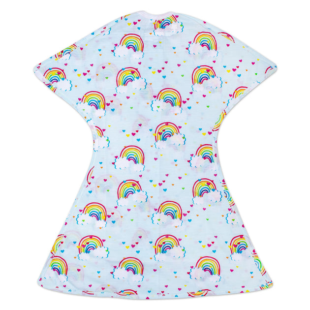 Rainbows ZipadeeZip Swaddle Transition Lightweight Sleeping Baby